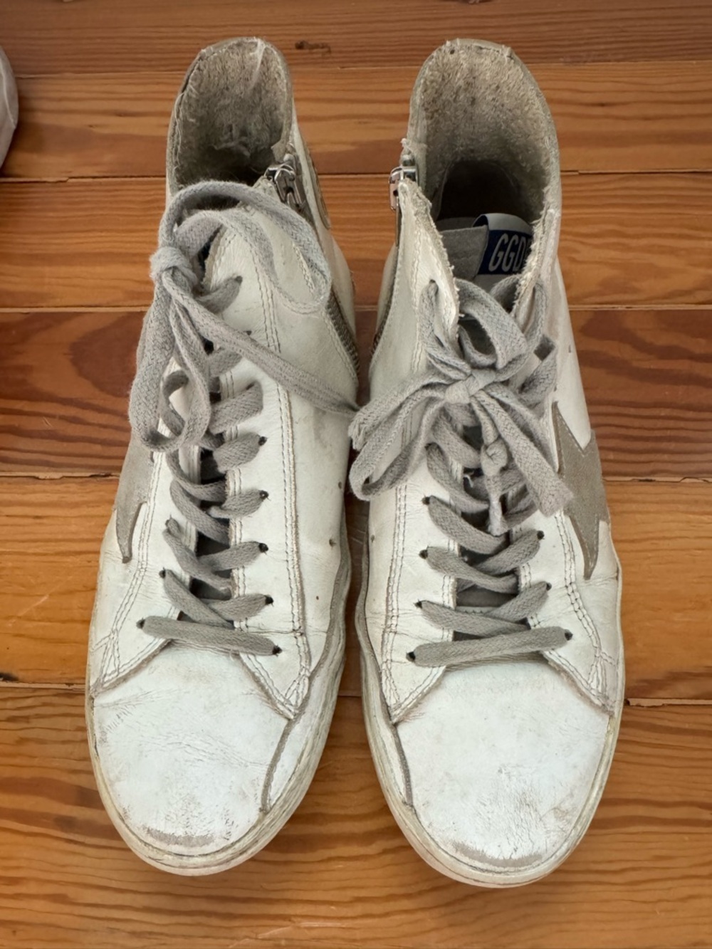 Golden Goose Leather High Top Sneakers